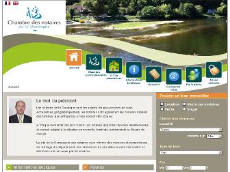 chambre-dordogne.notaires.fr website preview