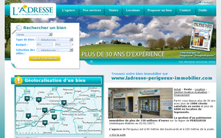 ladresse-perigueux-immobilier.com website preview