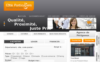 perigueux.coteparticuliers.com website preview