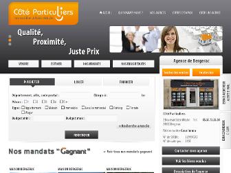 bergerac.coteparticuliers.com website preview