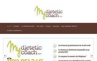 mydieteticcoach.com website preview