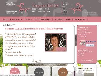 nutrition-virginie-bales.com website preview