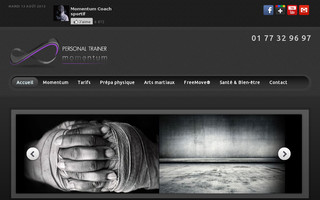 momentum8.fr website preview