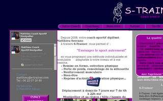 s-trainer.com website preview