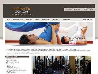 privatecoach.fr website preview