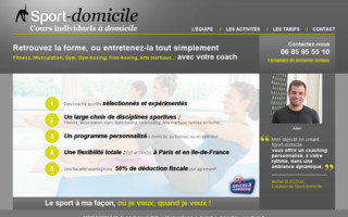 sport-domicile.fr website preview