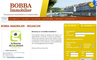 bobba-immobilier.fr website preview