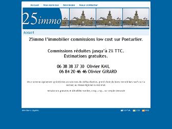25immo-pontarlier.fr website preview