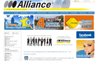 allianceimmobilier.com website preview