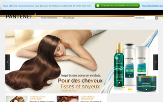 pantene.fr website preview