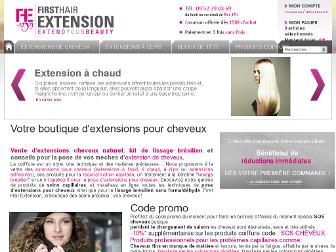firsthairextension.fr website preview