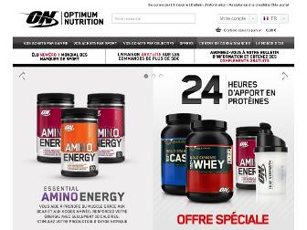 optimumnutrition.fr website preview