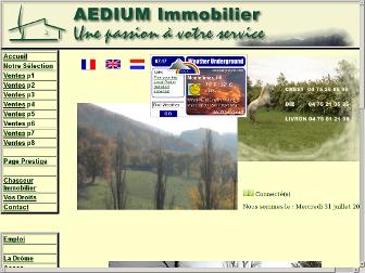 aedium.fr website preview