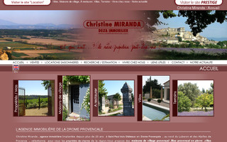 christinemiranda.com website preview