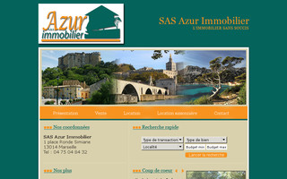 sas-azur-immobilier.com website preview