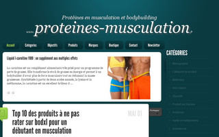 proteines-musculation.fr website preview