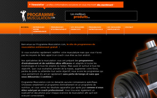 programme-musculation.com website preview