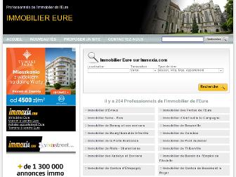 immobiliereure.com website preview