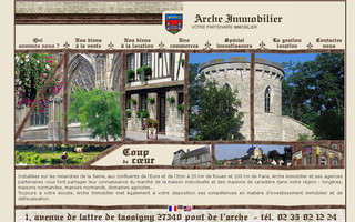 arche-immobilier.net website preview