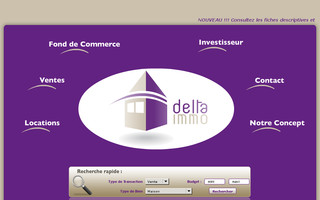 delta-immo.fr website preview