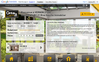 century21rivegaucheimmobilier.com website preview