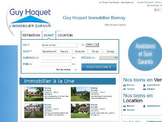 guyhoquet-immobilier-bernay.com website preview
