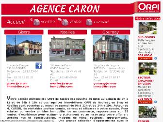 caron-immobilier.com website preview