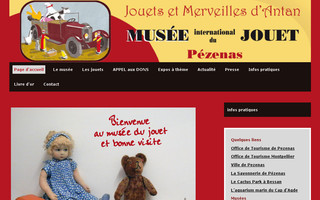 museedujouetpezenas.com website preview