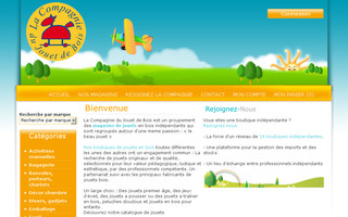 compagnie-jouet-bois.fr website preview