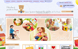 peluches-et-jouets-en-bois.fr website preview