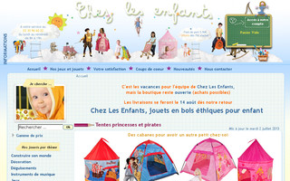 chez-les-enfants.com website preview