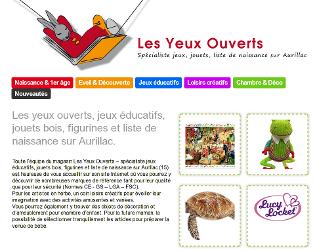 les-yeux-ouverts-jouets.fr website preview