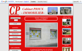 pioux-immobilier-chartres.com website preview