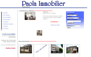 paola-immobilier.com website preview