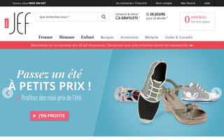 jefchaussures.com website preview