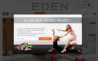 edenshoes.fr website preview