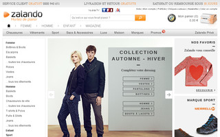 zalando.fr website preview