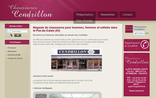 cendrillon-chaussures.com website preview