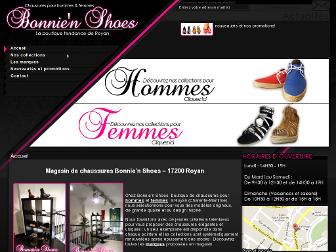 bonnienshoes.fr website preview