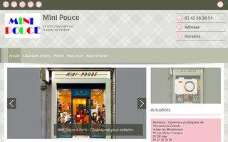 chaussures-enfants-mini-pouce.fr website preview