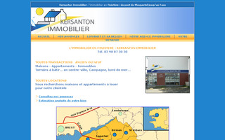 kersanton-immobilier.com website preview