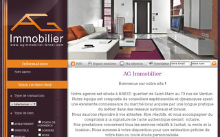 agimmobilier-brest.com website preview