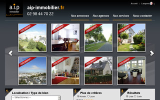 aip-immobilier.fr website preview