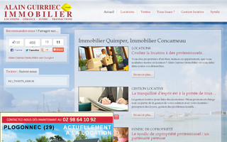 alain-guirriec-immobilier.com website preview