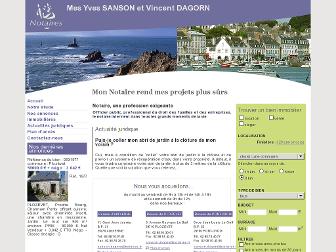 sanson-dagorn-audierne.notaires.fr website preview