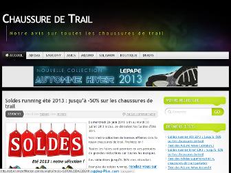 chaussure-de-trail.com website preview