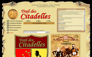 trail-citadelles.com website preview