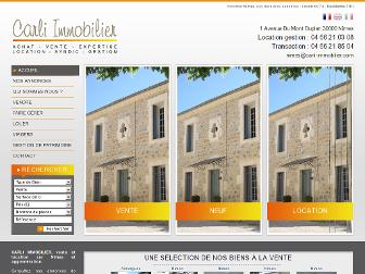 carli-immobilier.com website preview