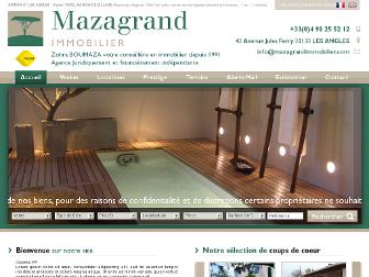 mazagrandimmobilier.com website preview