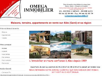 omegaimmobilier.fr website preview